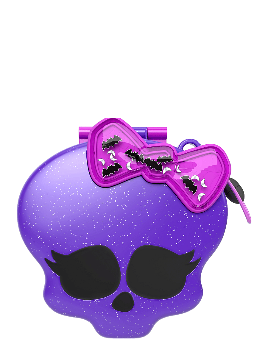Polly Pocket - Monster High Compact with 3 Micro Dolls & 10 Accessories, Opens to High School - multi color - 4