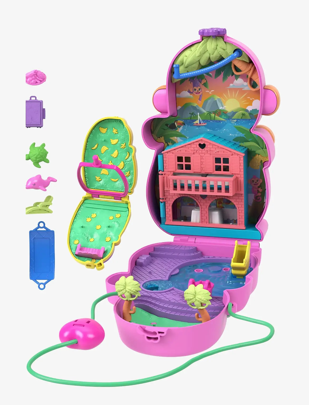 Polly Pocket - Polly Pocket Momma Monkey and Baby - play sets - multicolor - 5