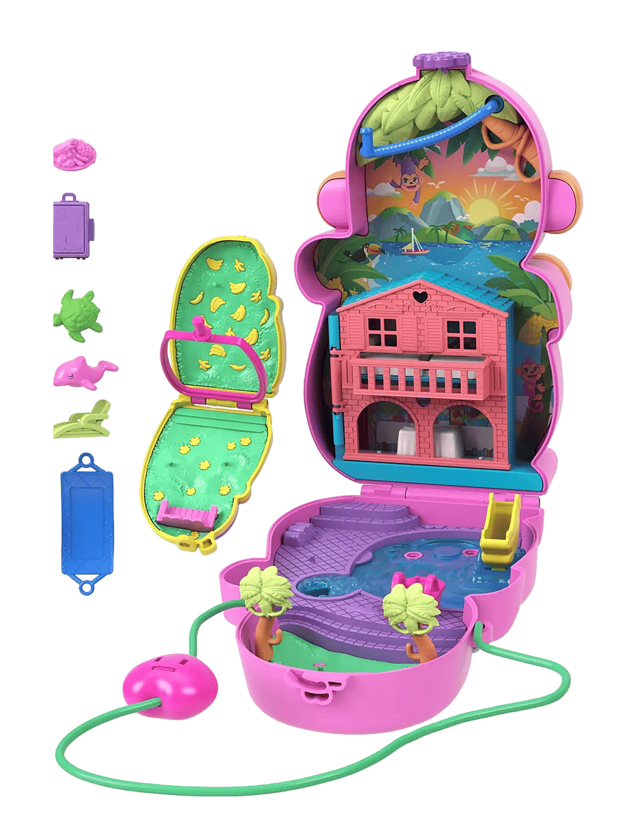 Polly Pocket - Polly Pocket Momma Monkey and Baby - multicolor - 4
