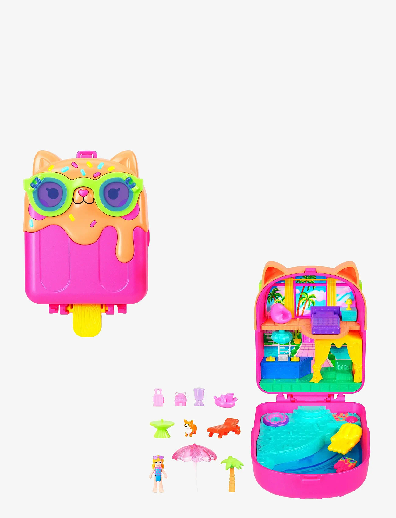 Polly Pocket - Polly Pocket   Kitty Popsicle Resort Compact - legesæt - multi color - 0