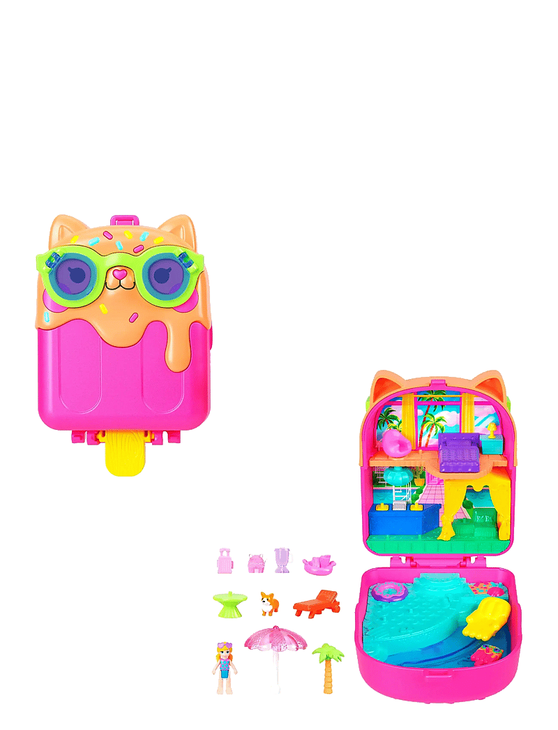 Polly Pocket - Polly Pocket Kitty Popsicle Resort Compact - spiel-sets - multi color - 0