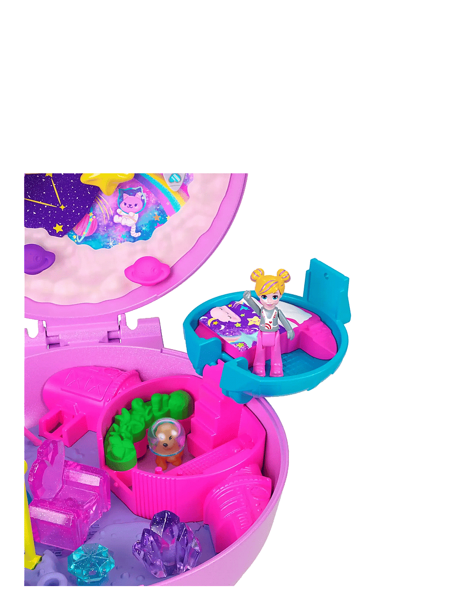 Polly Pocket - Polly Pocket Planet Polly Compact - mängukomplektid - multi color - 4
