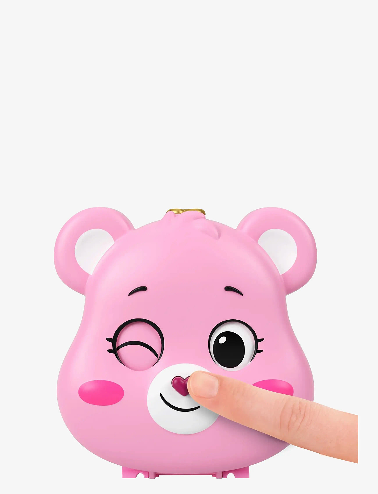 Polly Pocket - x Care Bears Dolls & Playset with Toy Car and Themed Accessories, Compact Travel Toy - play sets - multi color - 3