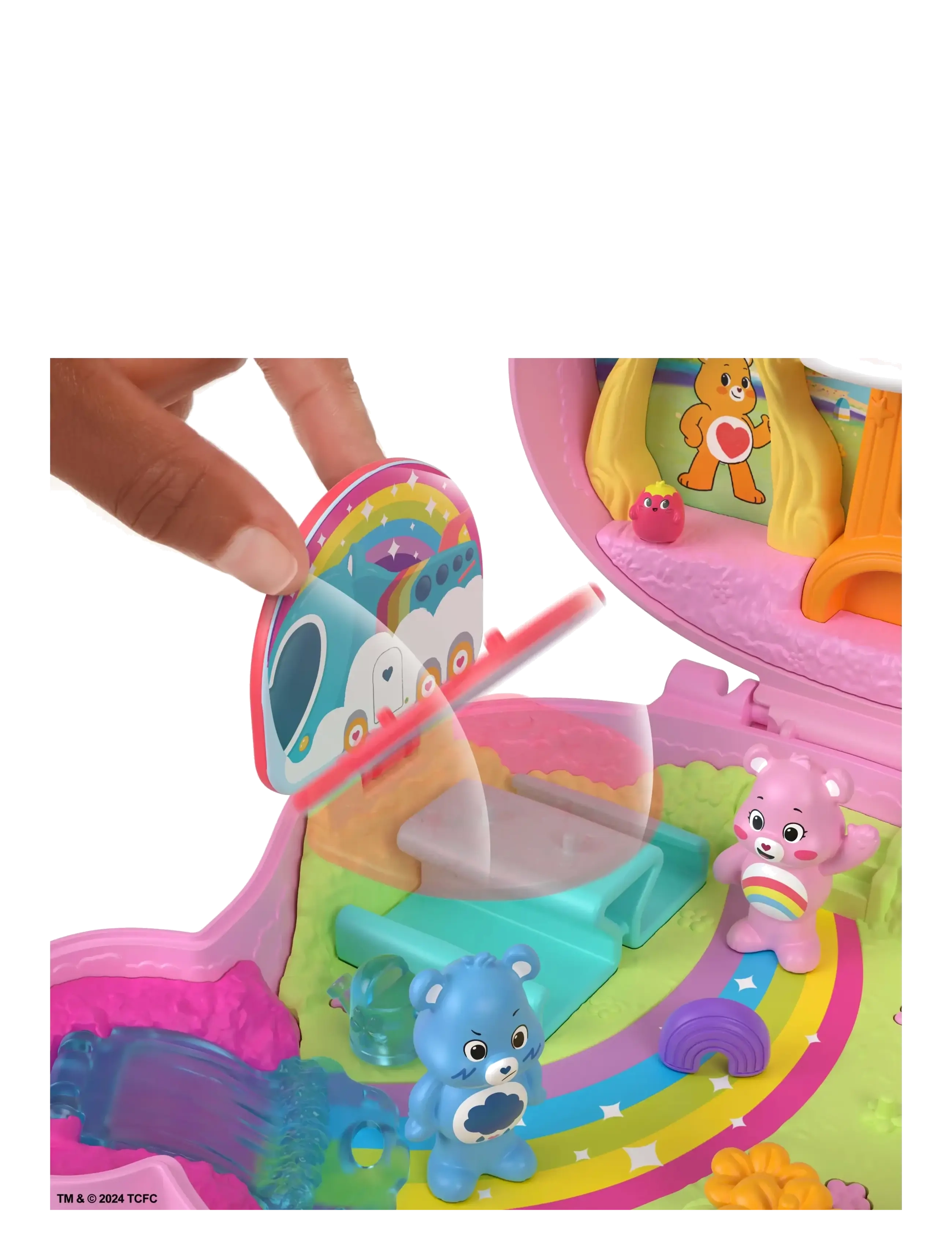 Polly Pocket - x Care Bears Dolls & Playset with Toy Car and Themed Accessories, Compact Travel Toy - lelusetit & figuurit - multi color - 4