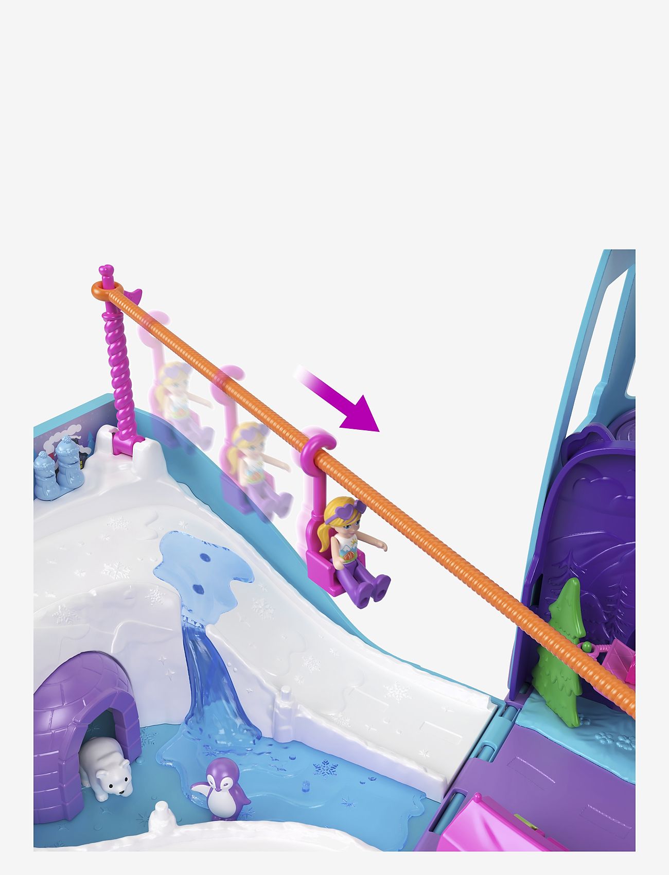 Polly Pocket - Pet Mobile Adventure Playset with Micro Dolls & Transforming Camper Van, Pets & Toy Car - leikfangasett - multi color - 3