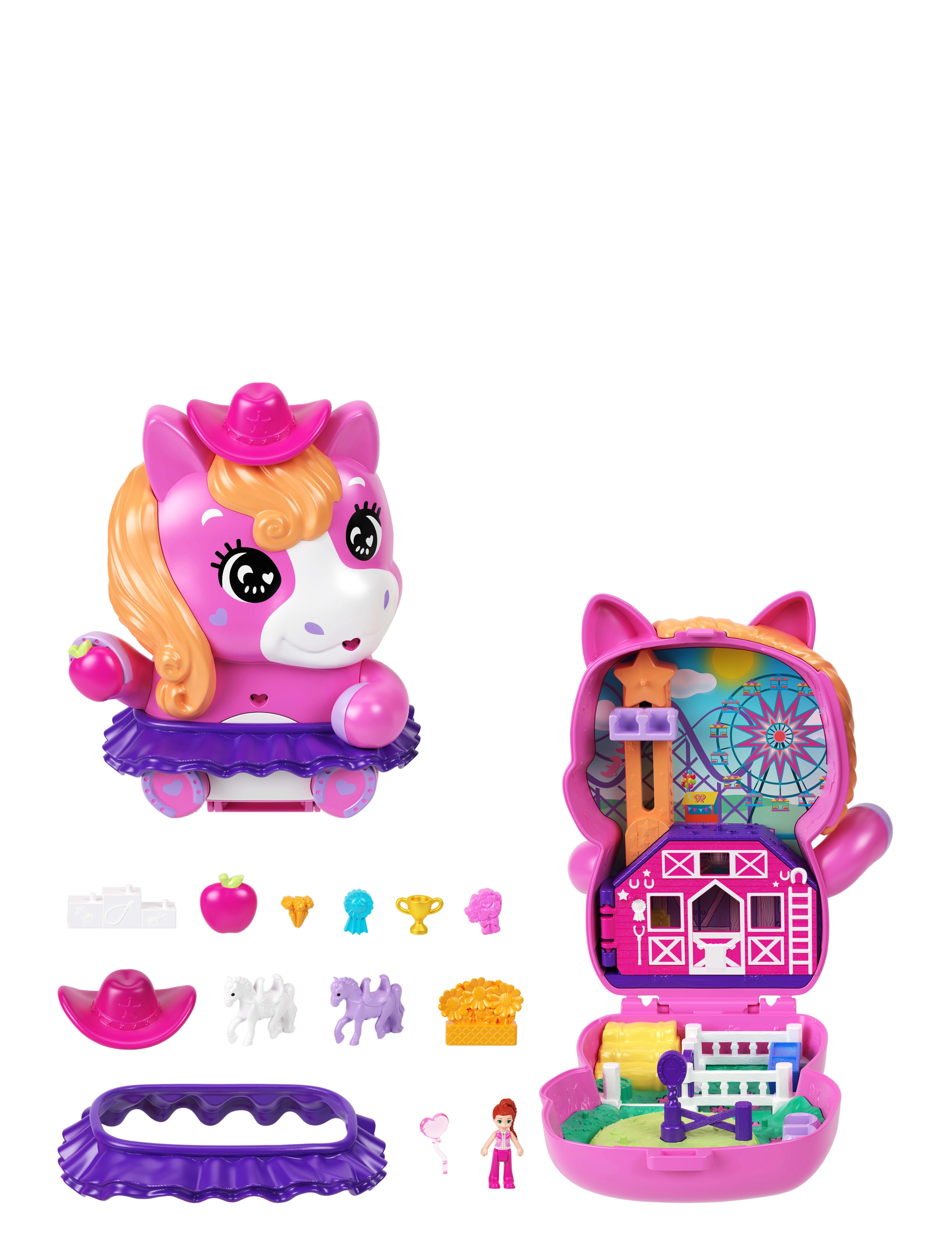 Polly Pocket Pony Rodeo Compact - Legesæt - MULTI COLOR / multi