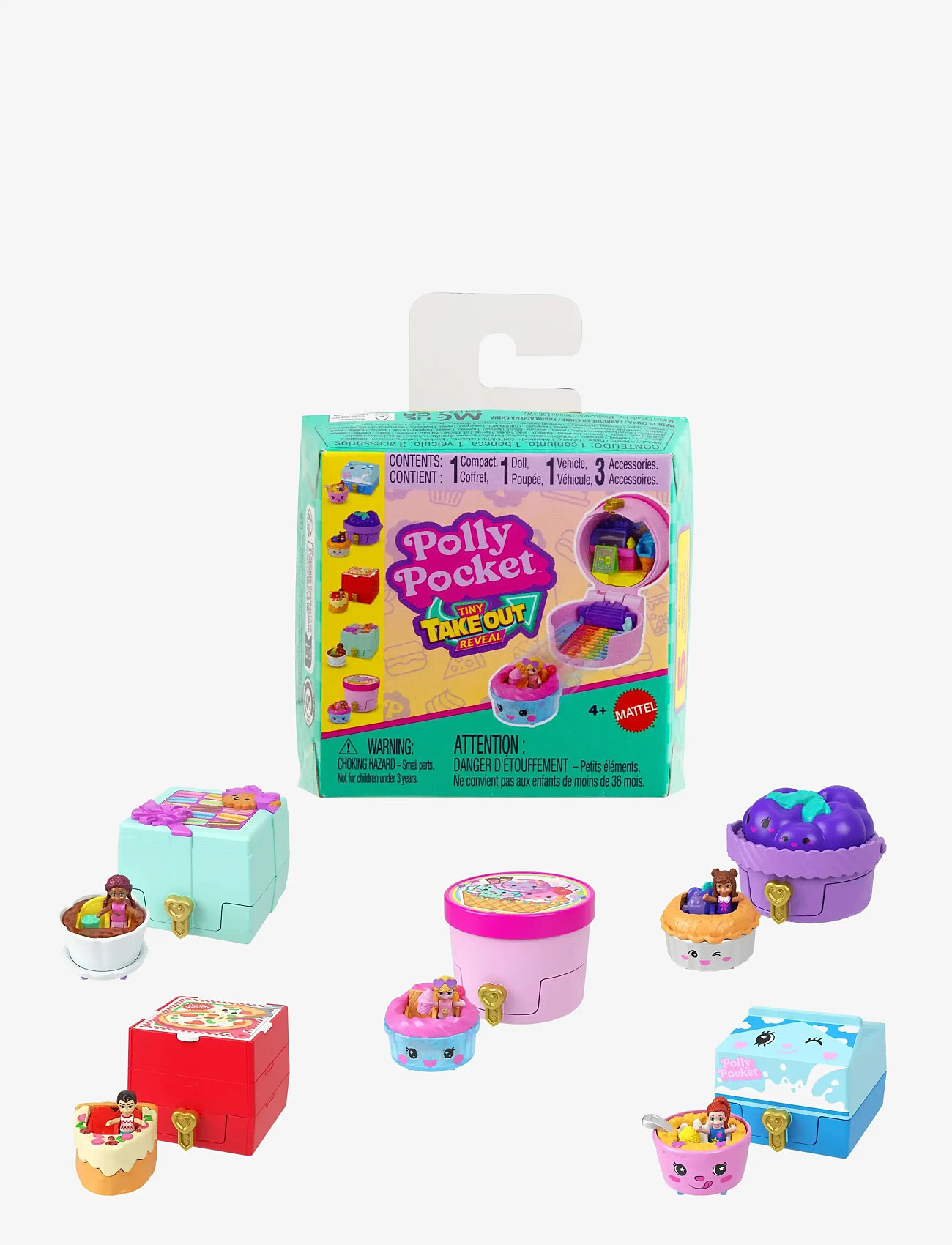 Polly Pocket - Polly Pocket  TINY TAKEOUT REVEAL ASSORTMENT - mängukomplektid - multicolor - 1