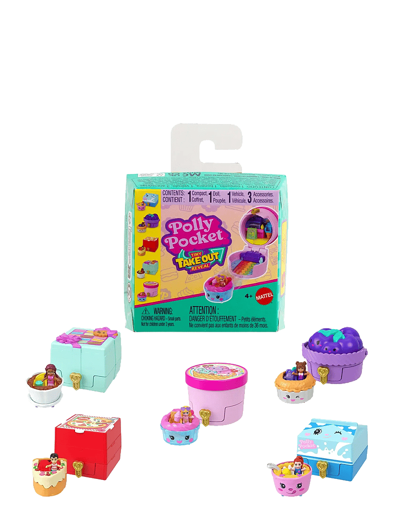 Polly Pocket - Polly Pocket TINY TAKEOUT REVEAL ASSORTMENT - mängukomplektid - multicolor - 1