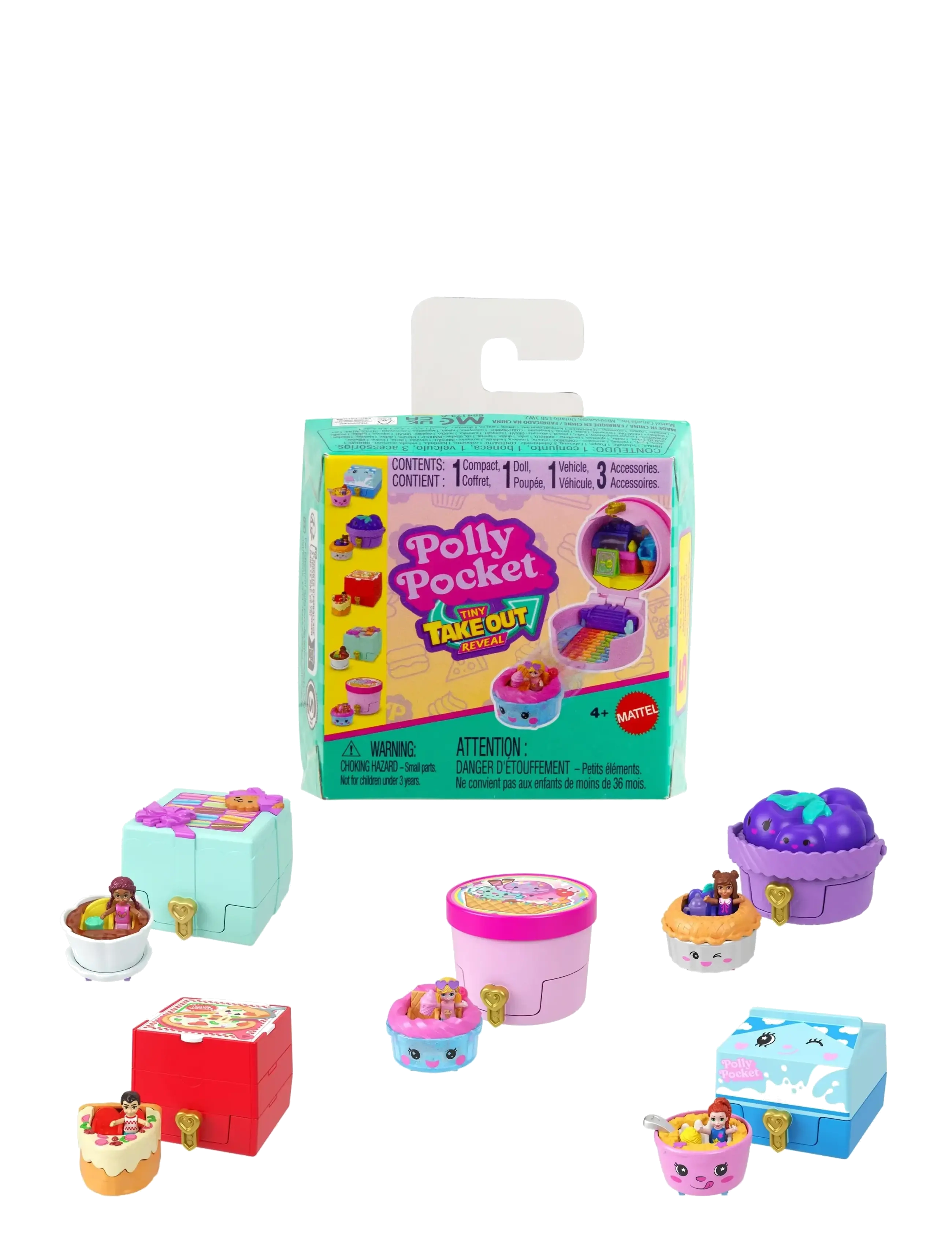 Polly Pocket Polly Pocket  TINY TAKEOUT REVEAL ASSORTMENT - 4 for 3 - MULTICOLOR / multi