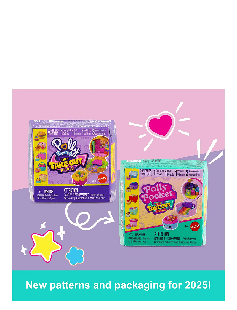 Polly Pocket - Polly Pocket TINY TAKEOUT REVEAL ASSORTMENT - mängukomplektid - multicolor - 2