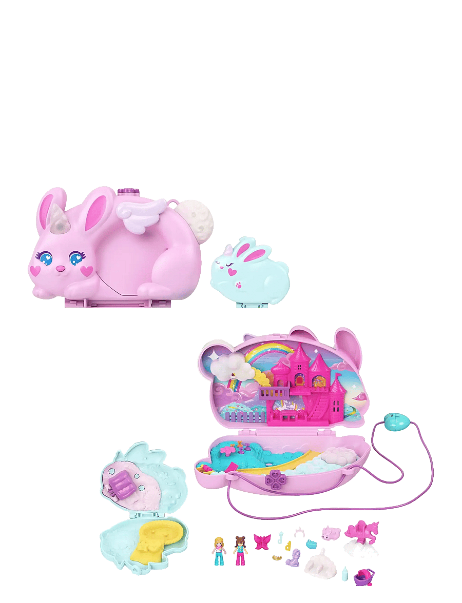 Polly Pocket - Polly Pocket Large Wearable Fall Uni-Bunny - multi color - 1