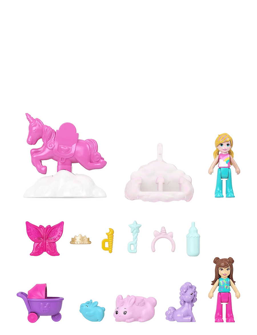 Polly Pocket - Polly Pocket Large Wearable Fall Uni-Bunny - multi color - 3