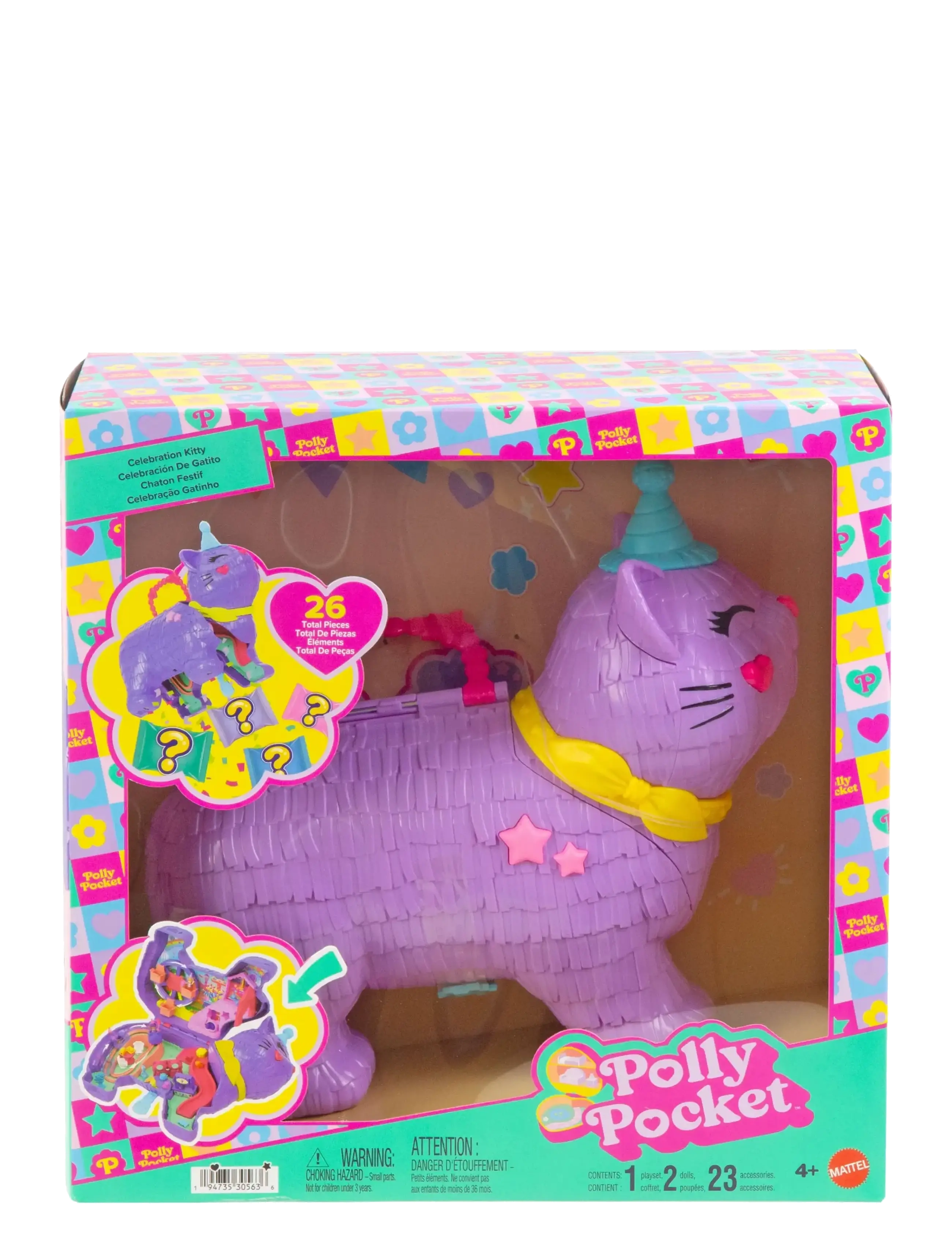 Polly Pocket - Polly Pocket  FALL PARTY CAT PINATA - play sets - multi color - 5