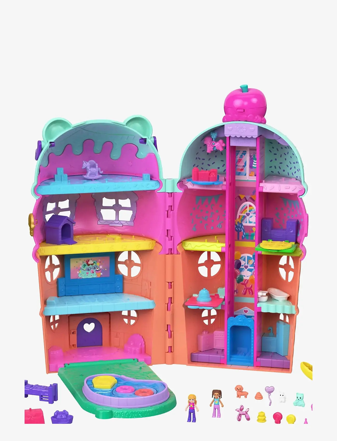 Polly Pocket - Polly Pocket  GELATO HOUSE COMPACT - dukkehuse - multicolor - 4