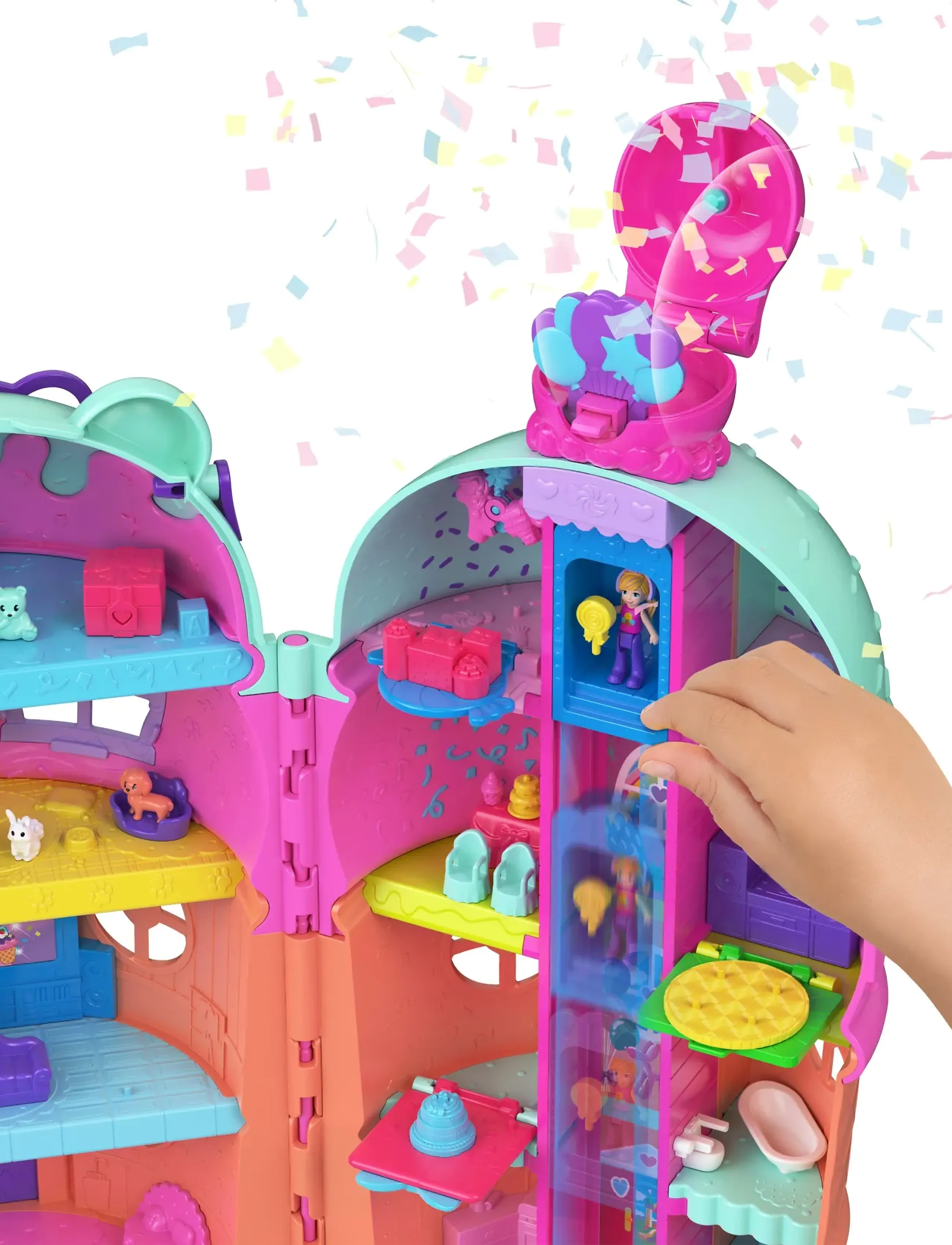 Polly Pocket - Polly Pocket  GELATO HOUSE COMPACT - dukkehuse - multicolor - 5