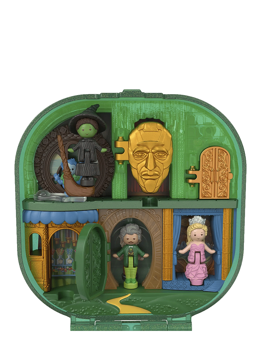 Polly Pocket - Micro Dolls and Playset, Collector Wicked Compact with Hat and Bubble Accessories - spiel-sets - multicolor - 3