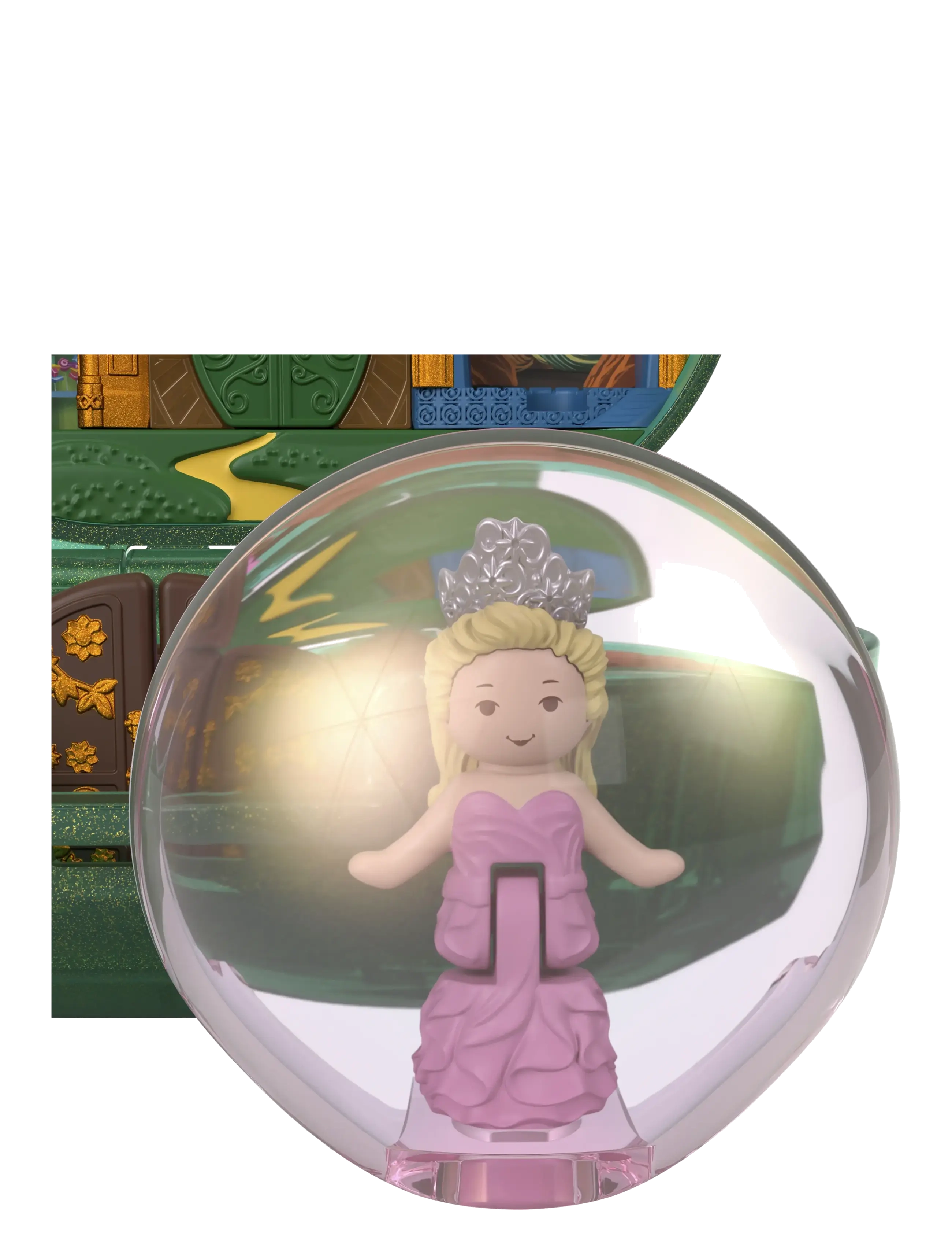 Polly Pocket - Micro Dolls and Playset, Collector Wicked Compact with Hat and Bubble Accessories - legesæt - multicolor - 4