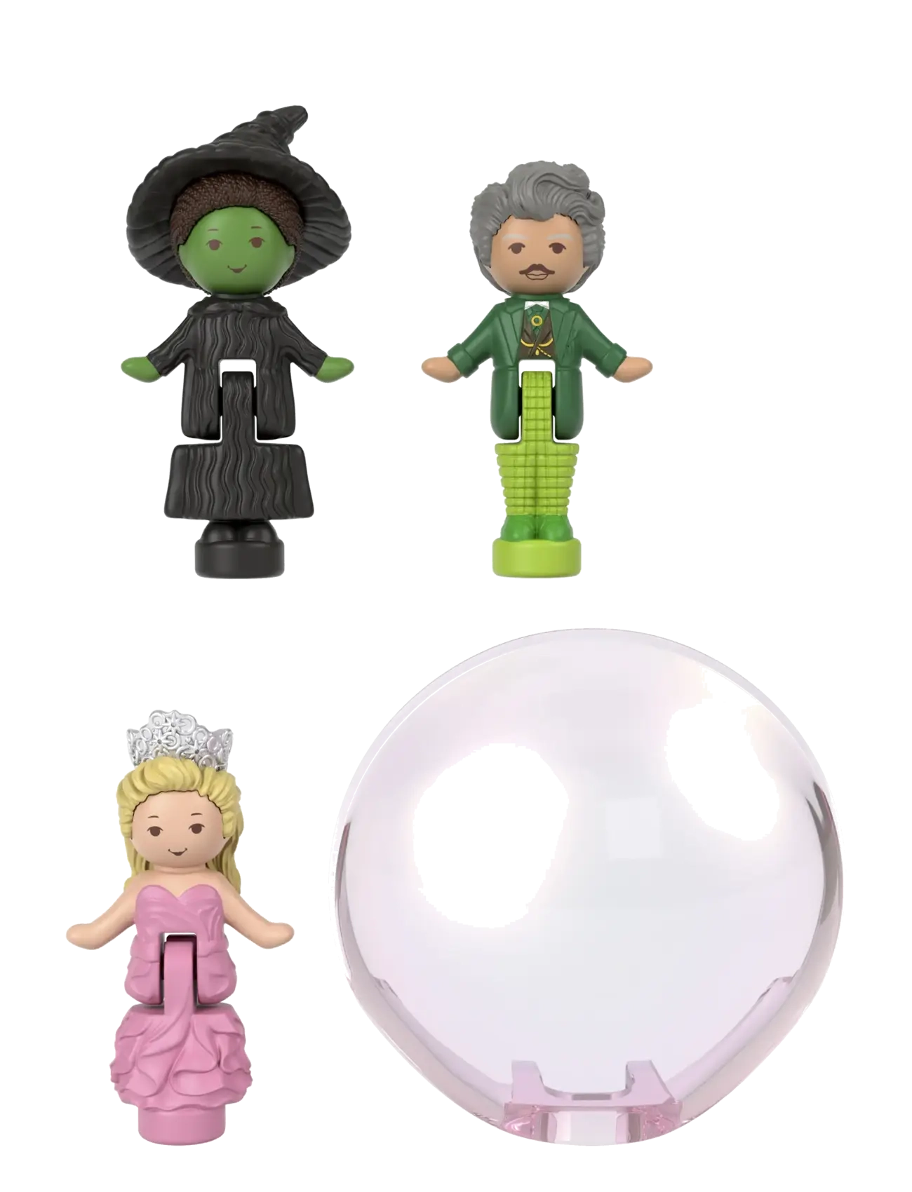 Polly Pocket - Micro Dolls and Playset, Collector Wicked Compact with Hat and Bubble Accessories - legesæt - multicolor - 5