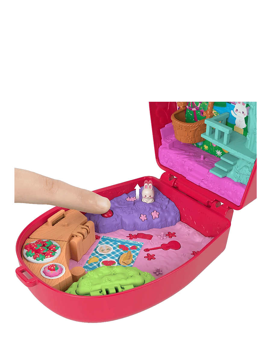 Polly Pocket - Polly Pocket Strawberry Bunny Basket Compact - spiel-sets - multicolor - 3