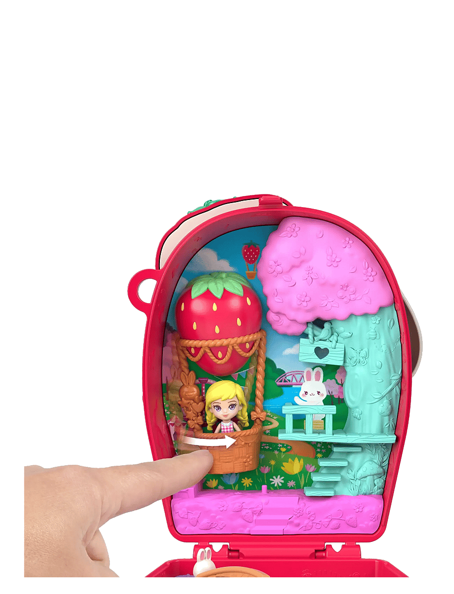 Polly Pocket - Polly Pocket Strawberry Bunny Basket Compact - spiel-sets - multicolor - 4