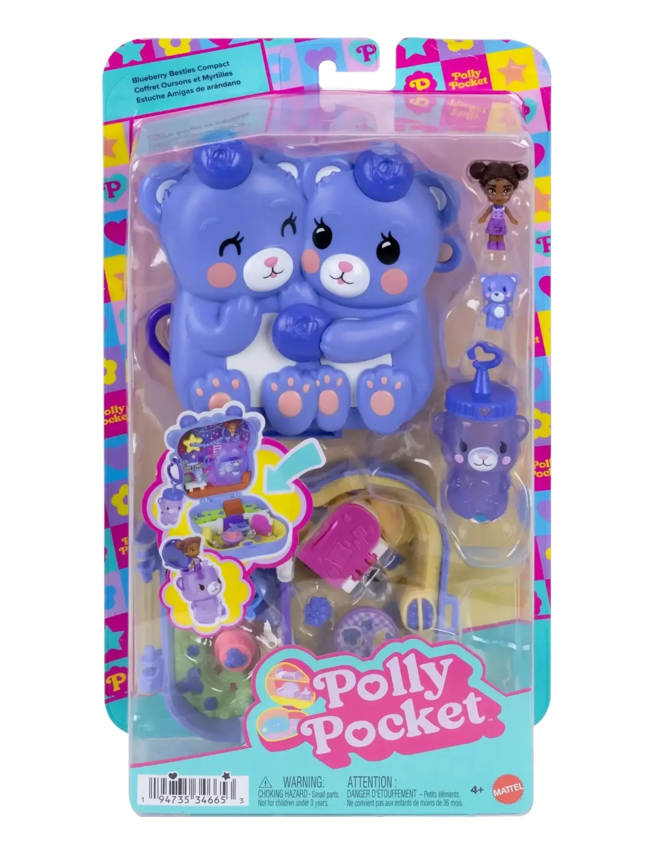 Polly Pocket - Polly Pocket   Blue-Beary Besties Compact - multicolor - 4