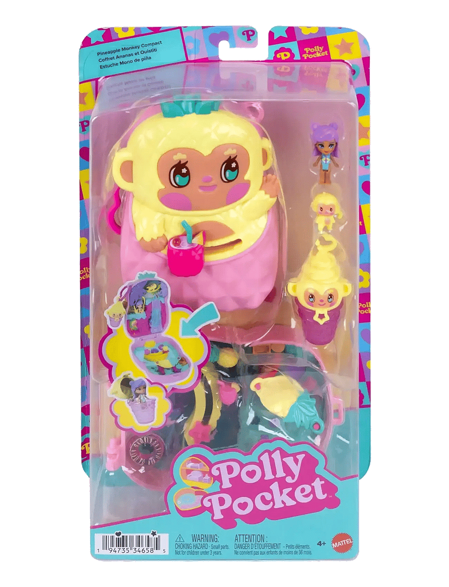Polly Pocket - Polly Pocket Pineapple Monkey Colada Compact - spiel-sets - multicolor - 5
