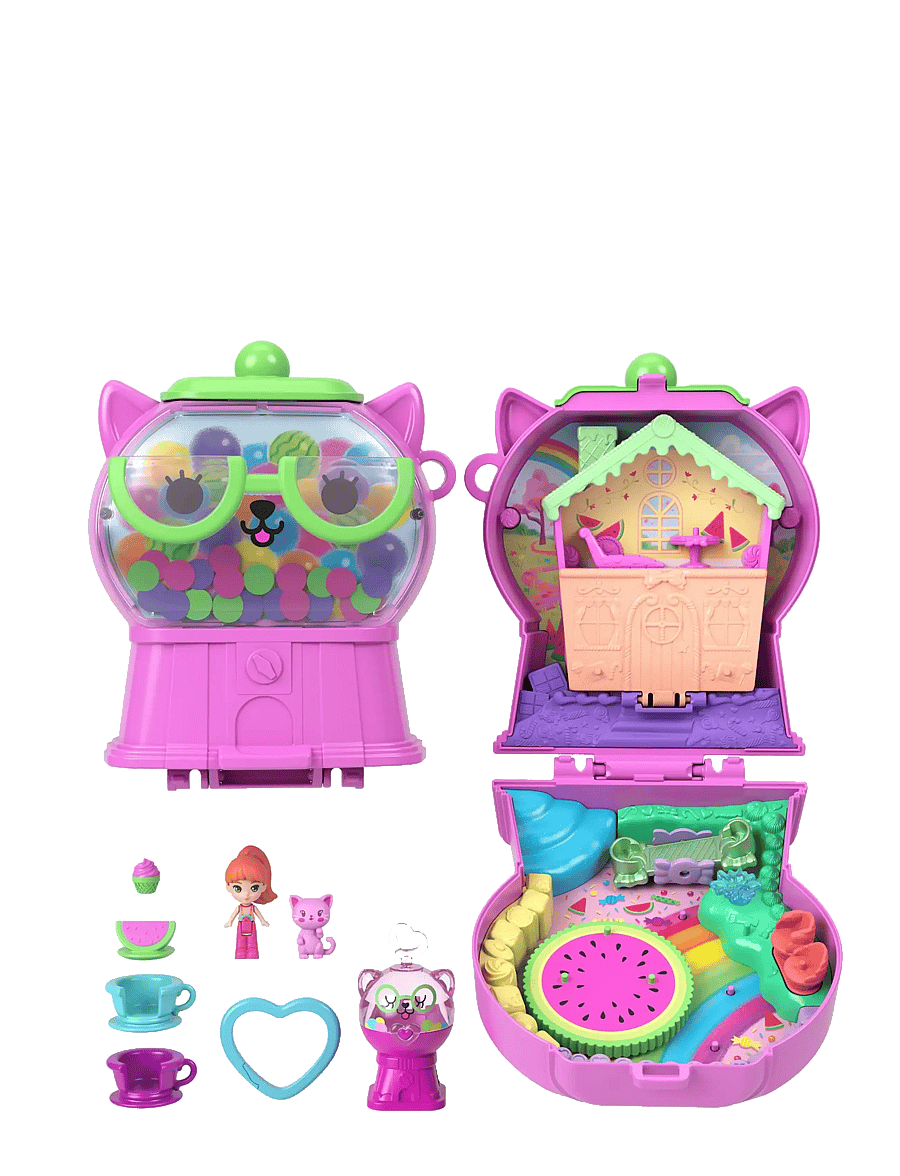 Polly Pocket - Polly Pocket Watermelon Gumball Kitty Compact - spiel-sets - multicolor - 0