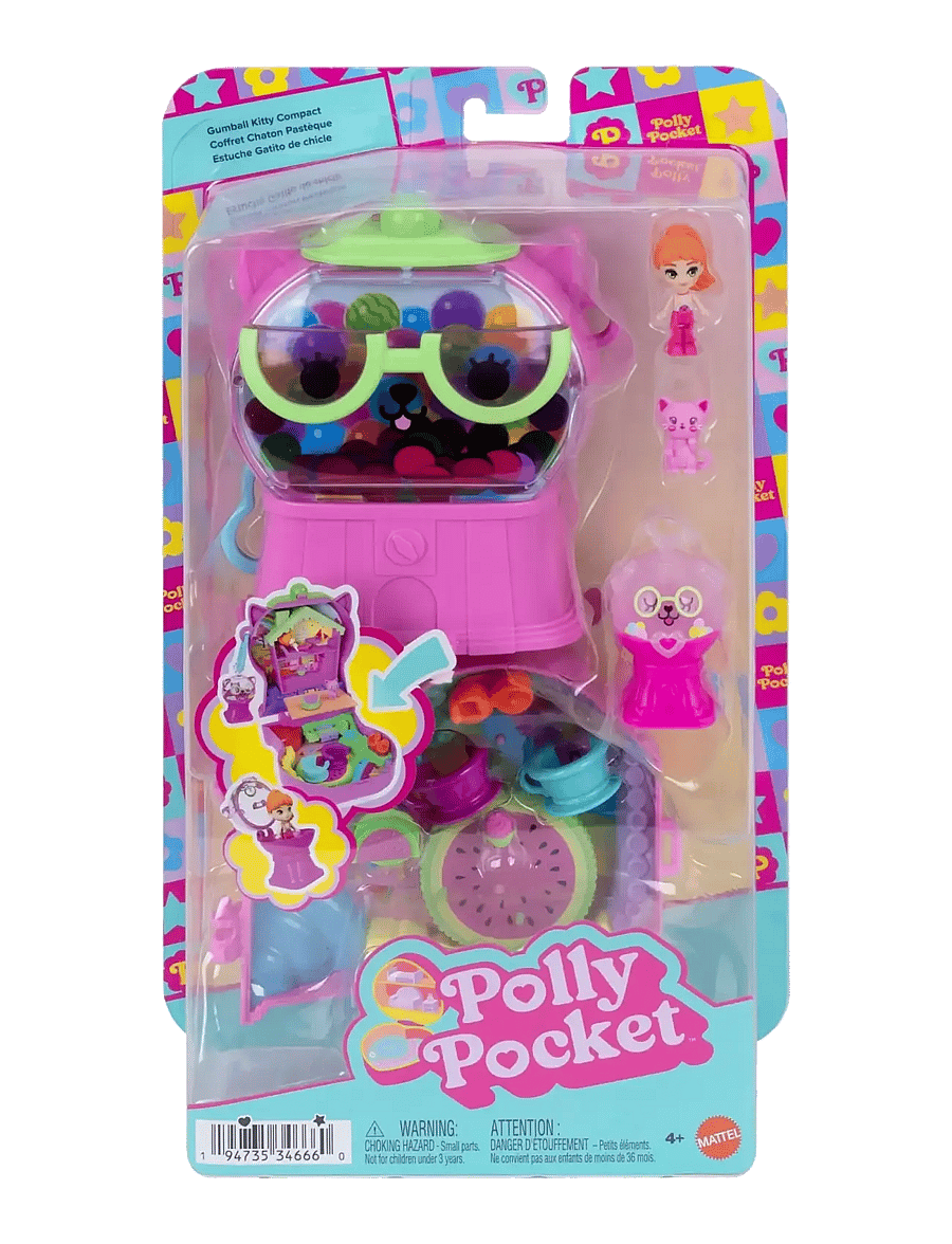 Polly Pocket - Polly Pocket Watermelon Gumball Kitty Compact - spiel-sets - multicolor - 5