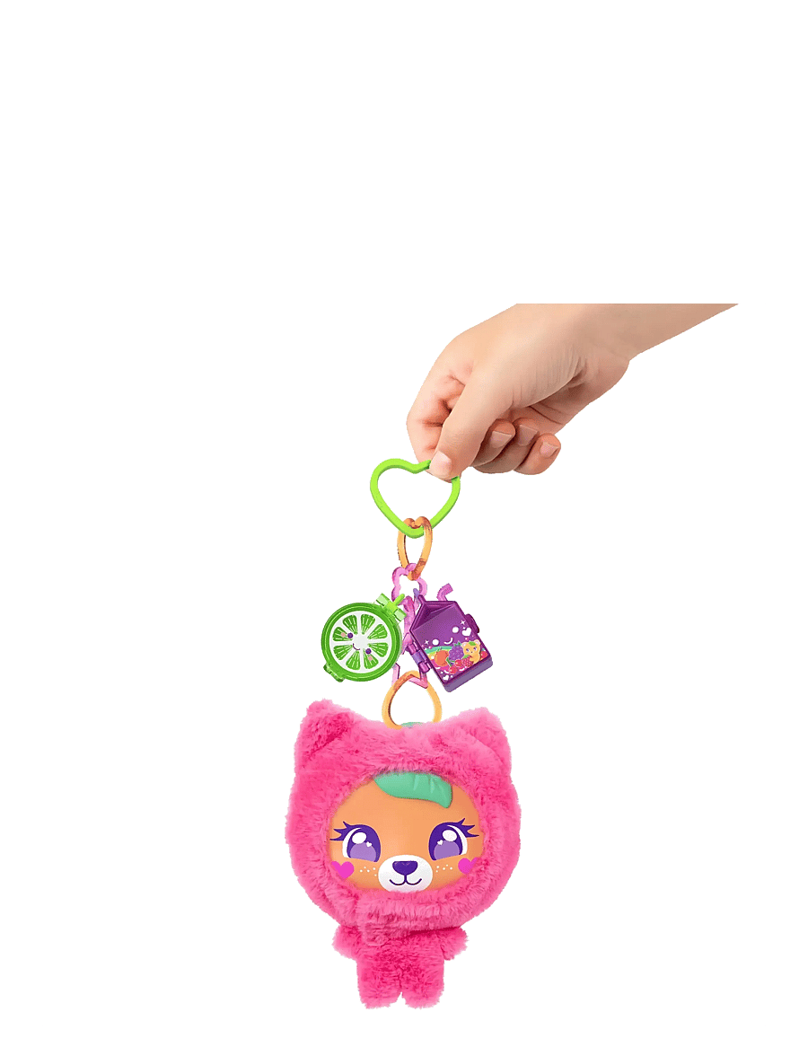 Polly Pocket - Plushie Bear Compact, Doll & Keychain Playset with Pets, Fruit Themed Accessories - leikkisetit - multicolor - 1