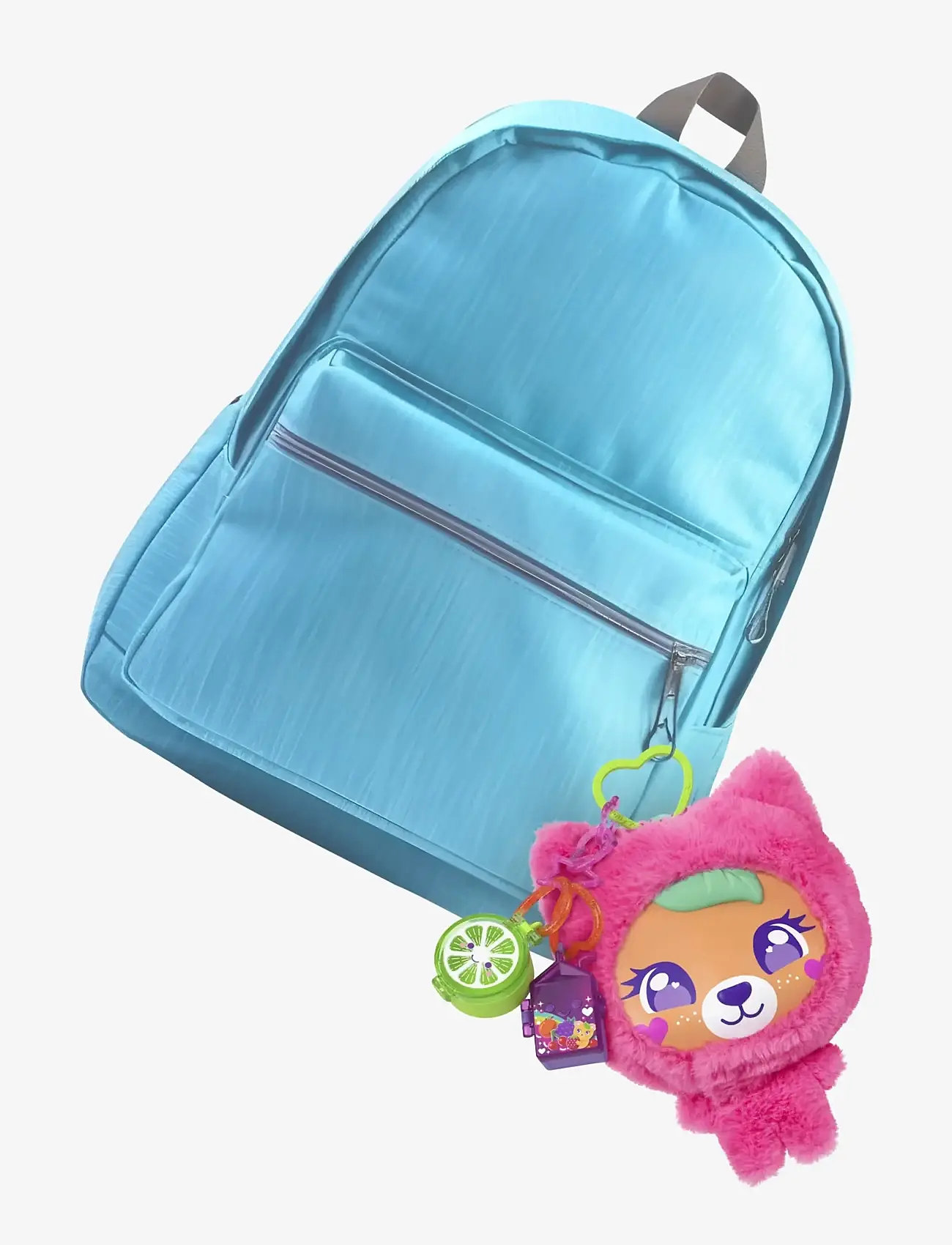 Polly Pocket - Plushie Bear Compact, Doll & Keychain Playset with Pets, Fruit Themed Accessories - play sets - multicolor - 2