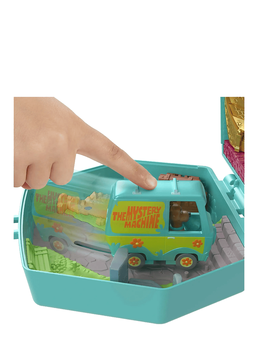 Polly Pocket - Micro Dolls and Playset, Scooby Doo Partnership Compact with Scooby and Velma, Toy Car - film- & märchenfiguren - multicolor - 1