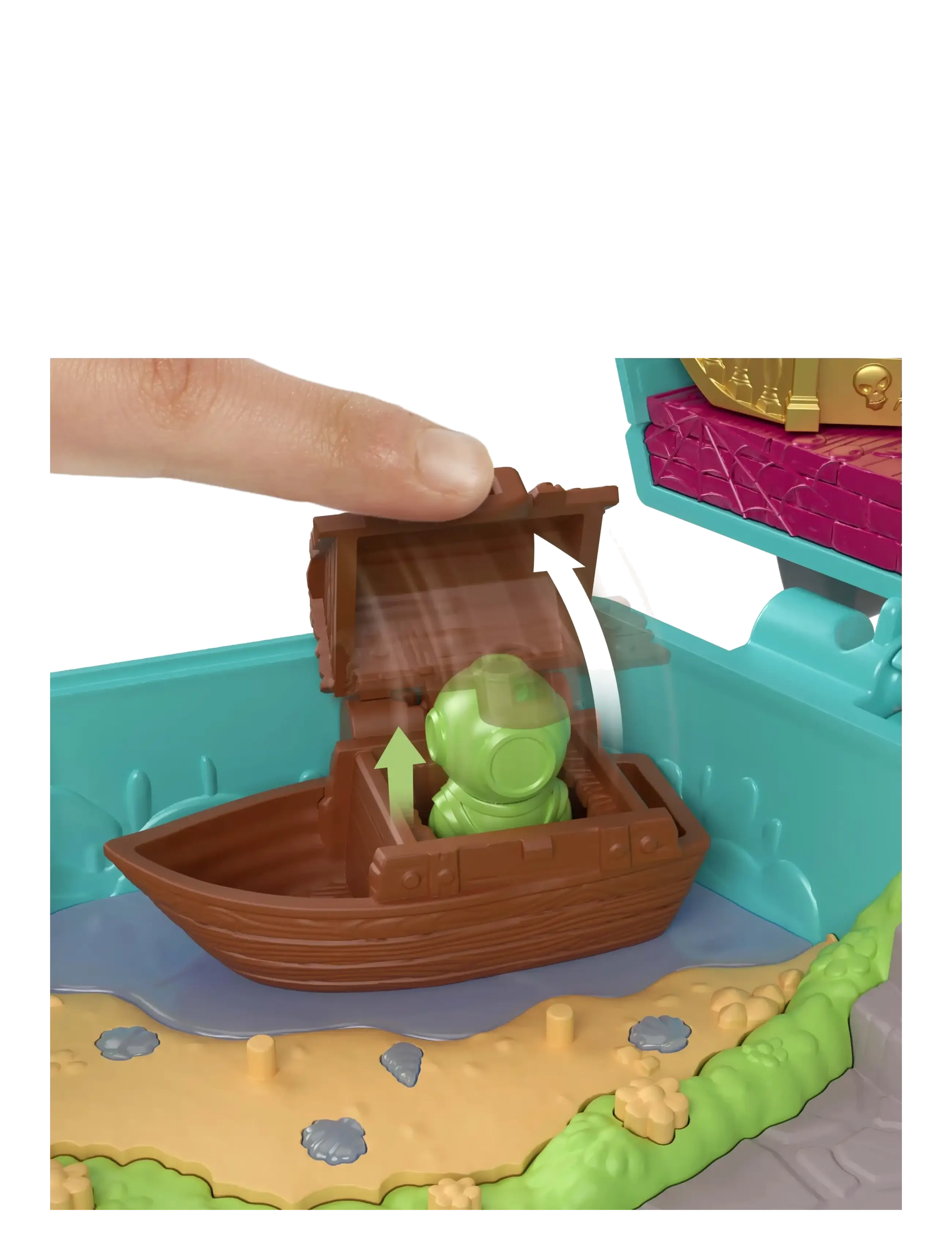 Polly Pocket - Micro Dolls and Playset, Scooby Doo Partnership Compact with Scooby and Velma, Toy Car - film- & märchenfiguren - multicolor - 2