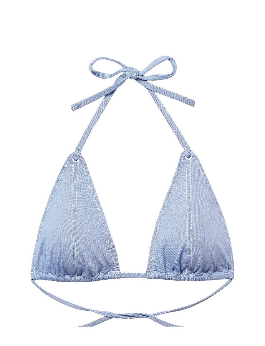Polo By Ralph Lauren Swimwear - PRL Oxford modern tall slider trian - dreieck-bikini-oberteile - carolina blue - 0