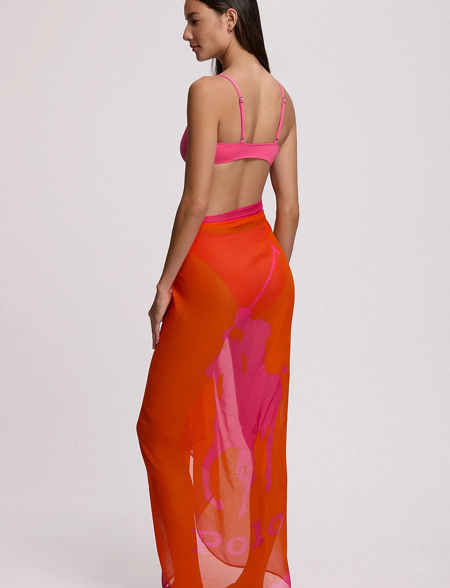 Polo By Ralph Lauren Swimwear - PRL Logo Icons Pony pareo - strandtøj - sailing orange/desert pink - 3