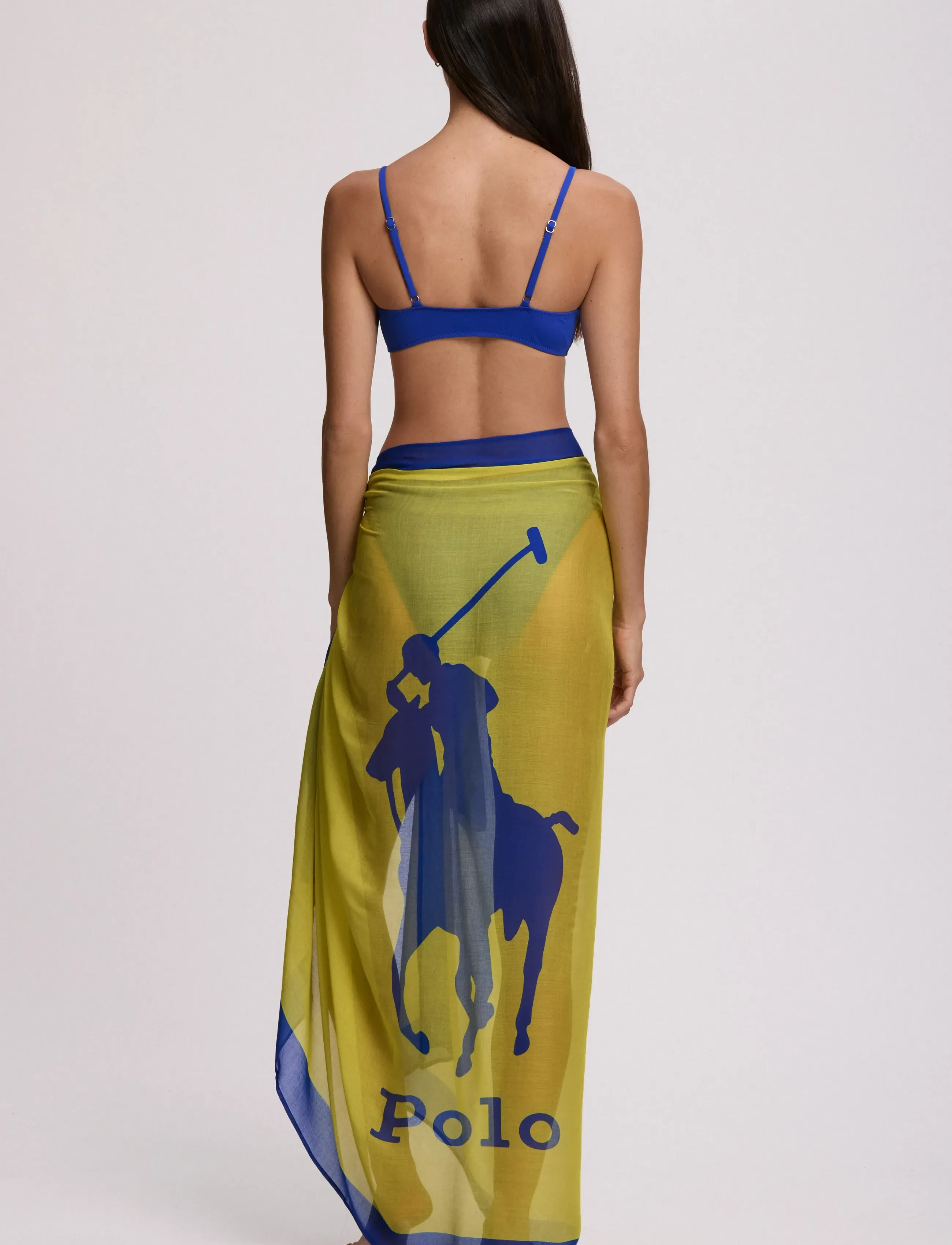 Polo By Ralph Lauren Swimwear - PRL Logo Icons Pony pareo - tenue de plage - yellow/ultramarine - 4