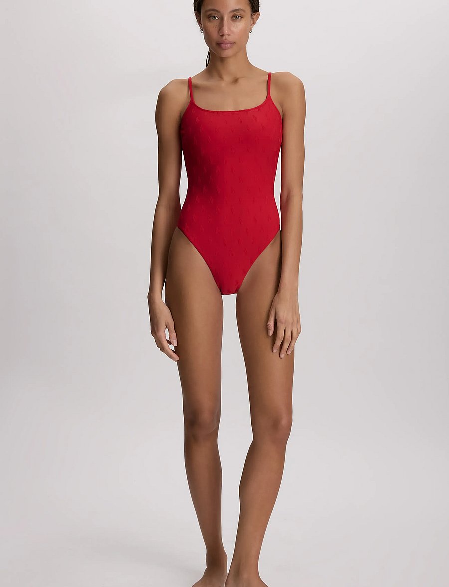 Polo By Ralph Lauren Swimwear - PRL Logo jacquard Kennedy swimsuit - baddräkter - cruise red - 0