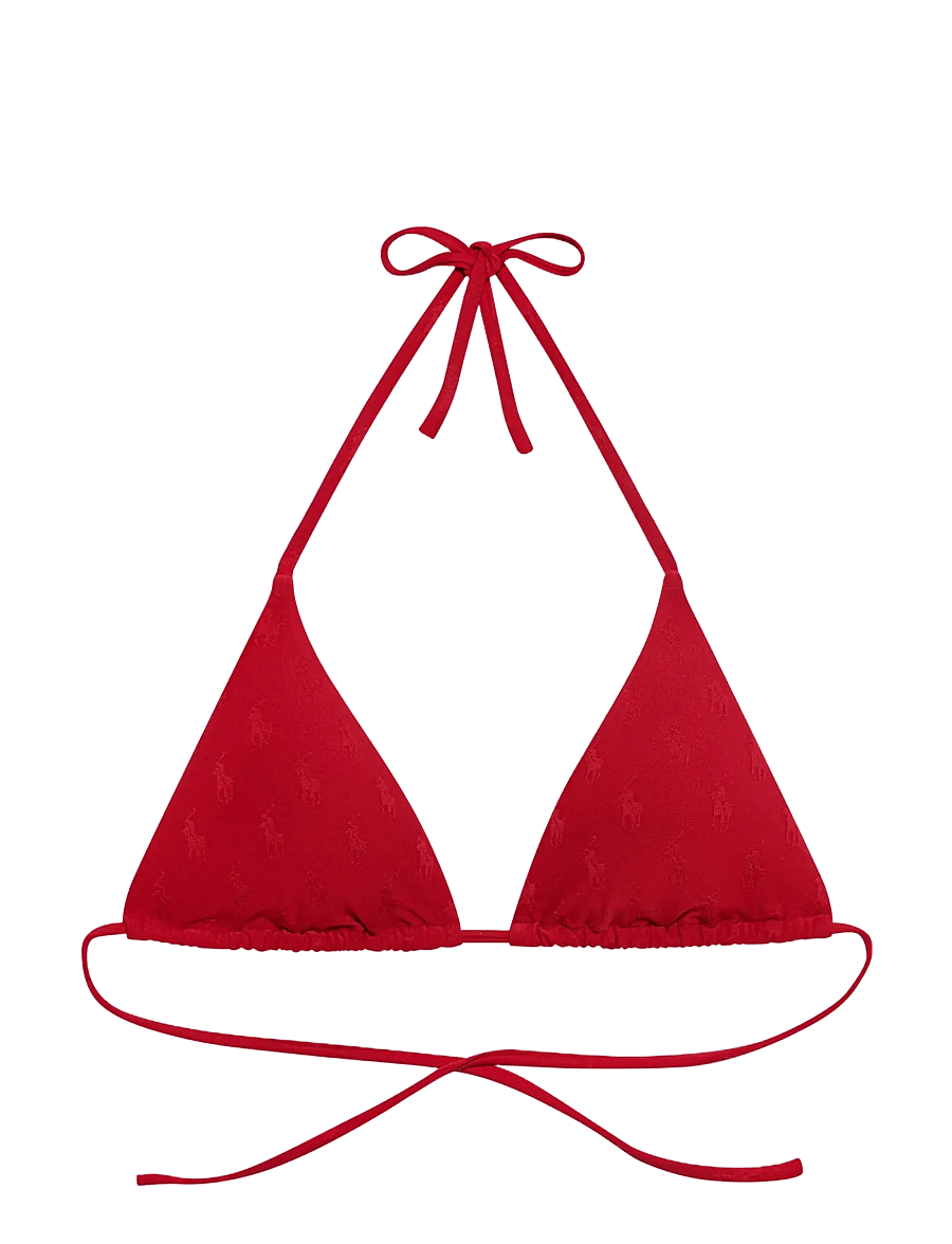 Polo By Ralph Lauren Swimwear - PRL Logo jacquard Ricky slider tria - dreieck-bikini-oberteile - cruise red - 1