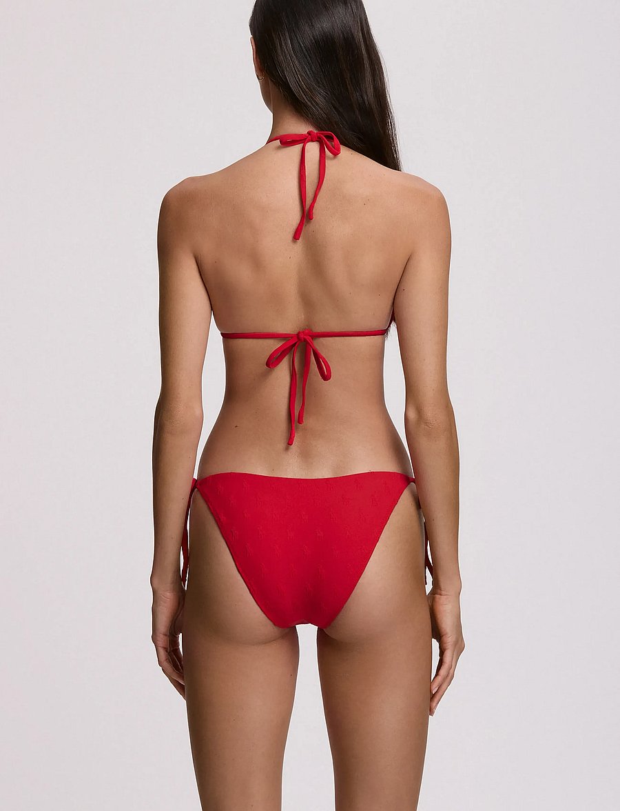 Polo By Ralph Lauren Swimwear - PRL Logo jacquard Ricky slider tria - dreieck-bikini-oberteile - cruise red - 3
