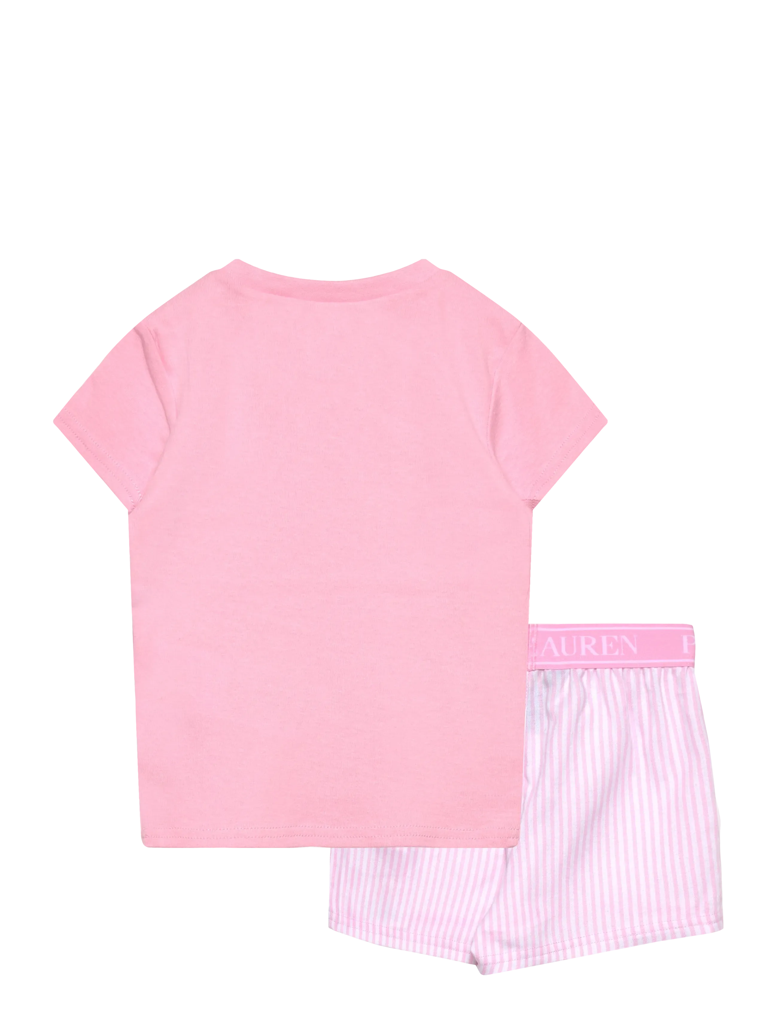 Ralph Lauren Kids - S5-SLEEPWEAR SHORT SET - pyjamassæt - white / carmel pink - 1