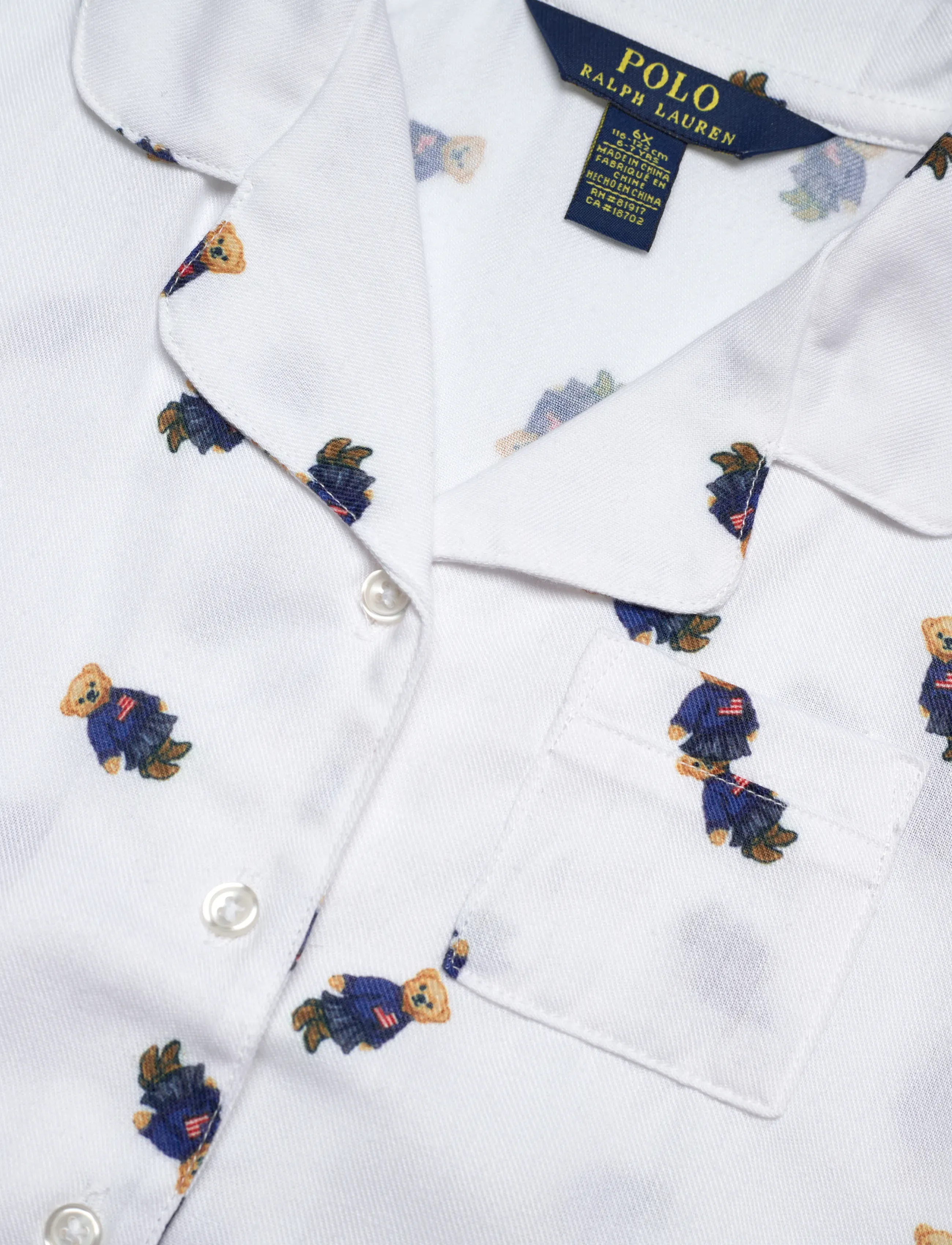 Ralph Lauren Kids - SL-SLEEPWEAR - komplektid - white/newport navy - 2