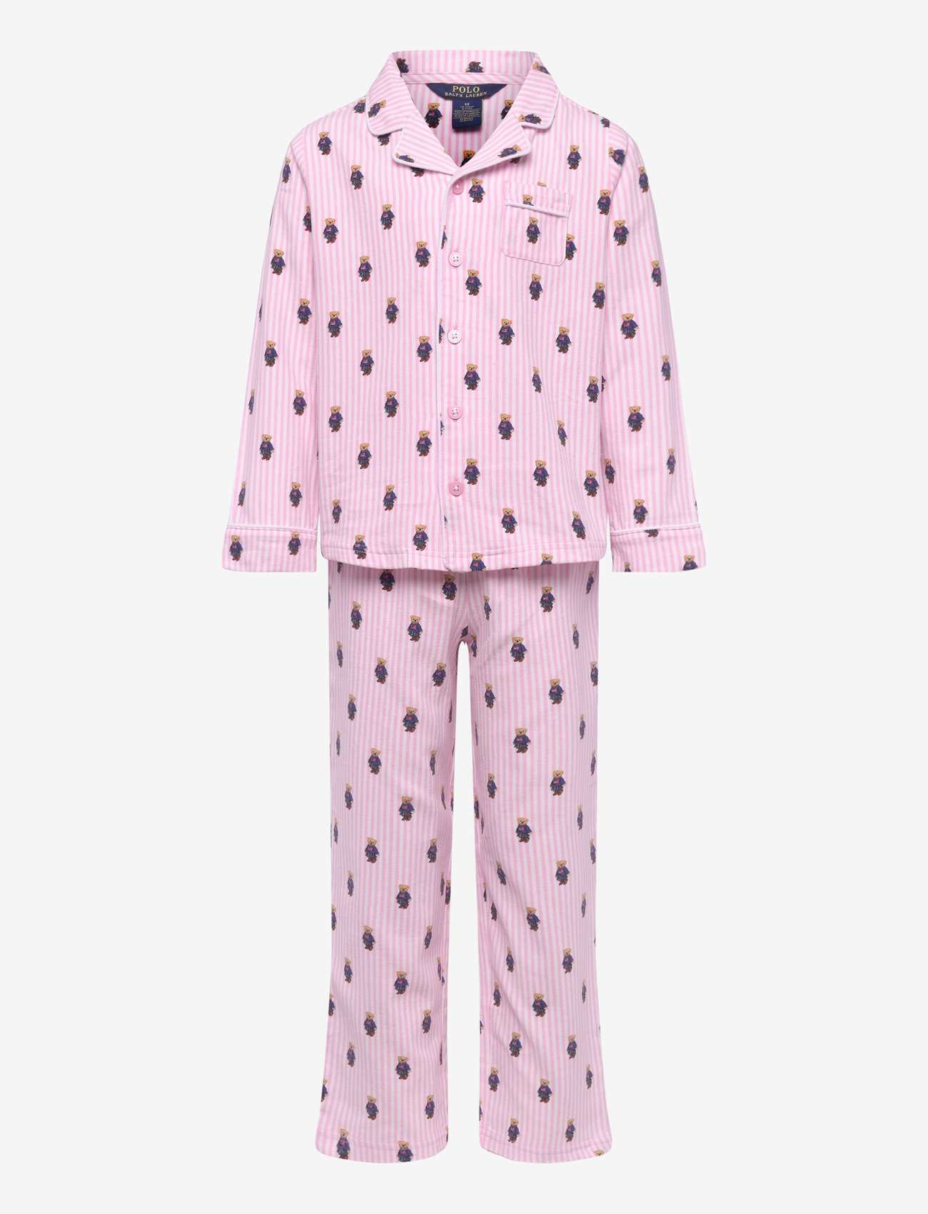 Ralph Lauren Kids - S6-SLEEPWEAR PANT SET - sets - white / carmel pink - 0