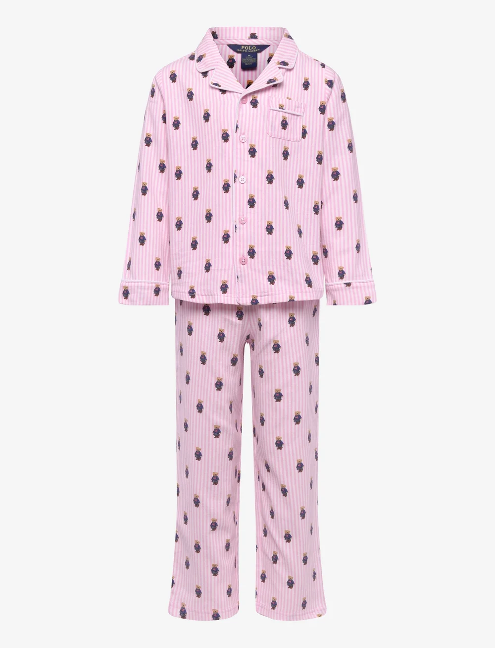 Ralph Lauren Kids - S6-SLEEPWEAR PANT SET - pyjamasset - white / carmel pink - 0