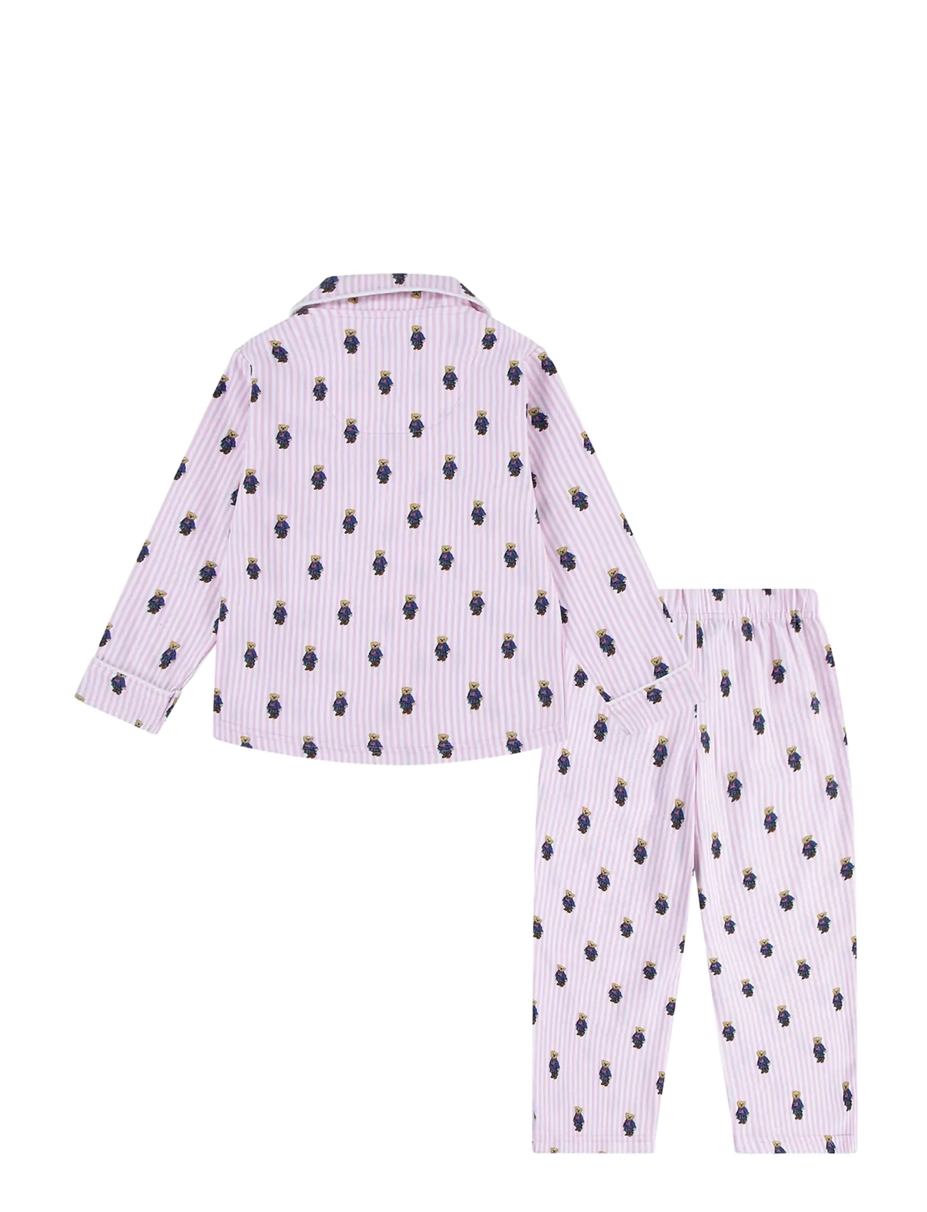 Ralph Lauren Kids - S6-SLEEPWEAR PANT SET - pyjama-sets - white / carmel pink - 1
