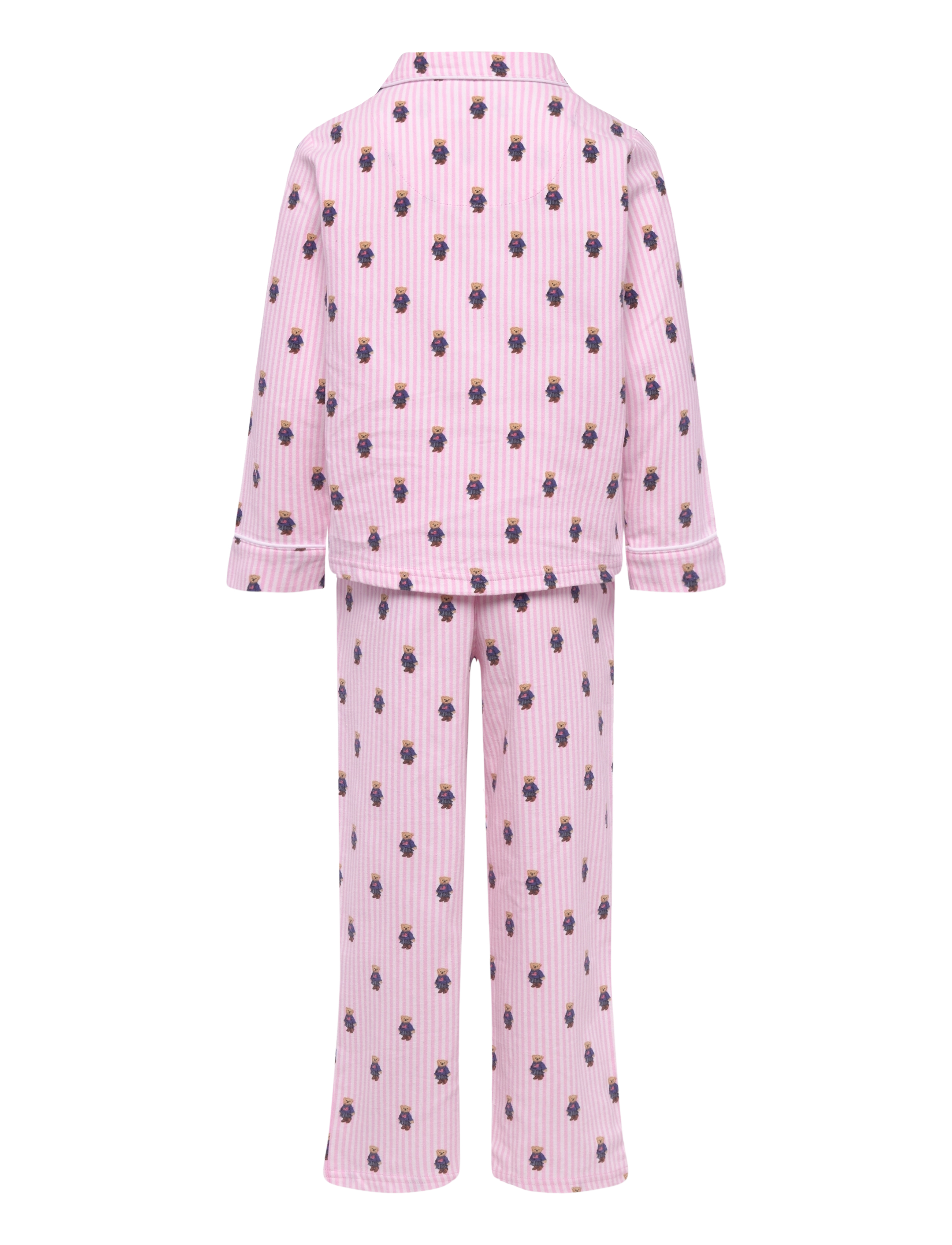 Ralph Lauren Kids - S6-SLEEPWEAR PANT SET - pyjama-sets - white / carmel pink - 1