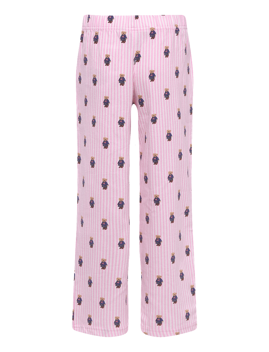Ralph Lauren Kids - S6-SLEEPWEAR PANT SET - pyjama-sets - white / carmel pink - 3