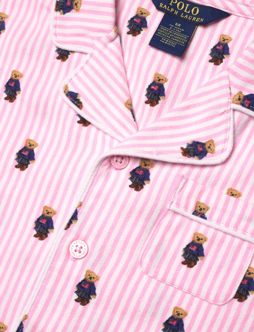 Ralph Lauren Kids - S6-SLEEPWEAR PANT SET - pyjamasset - white / carmel pink - 4