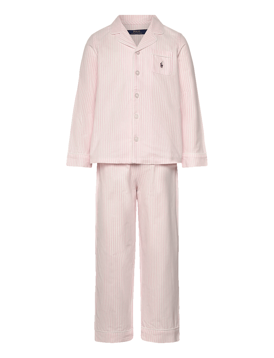 Ralph Lauren Kids - S6-SLEEPWEAR PANT SET - pyjama-sets - bath pink/white striped oxford - 0