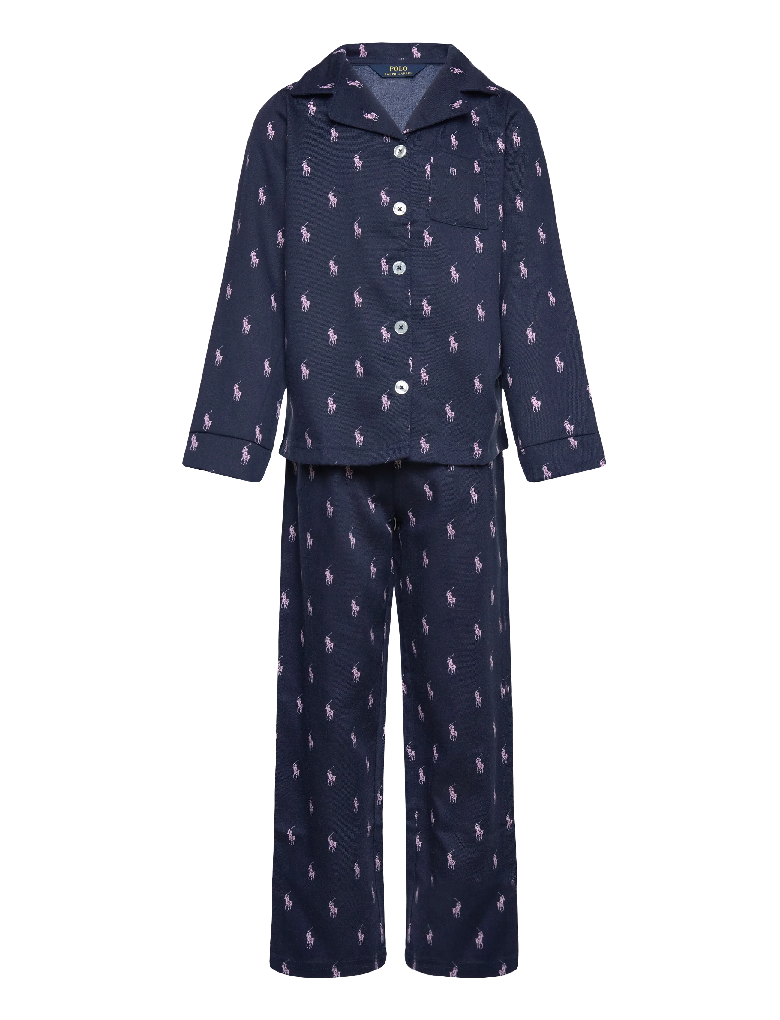 Ralph Lauren Kids Sl-Sleepwear, 128, Pyjamas, Marineblau - Pyjama Sets, Kinder
