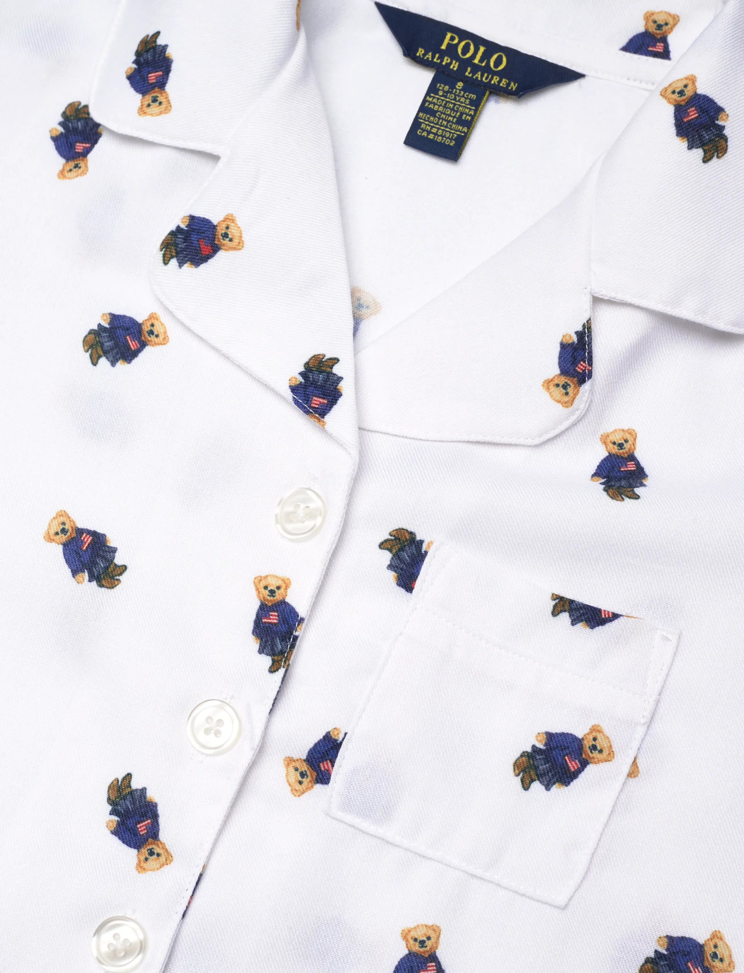 Ralph Lauren Kids - SL-SLEEPWEAR - pyjamasset - white/newport navy - 4