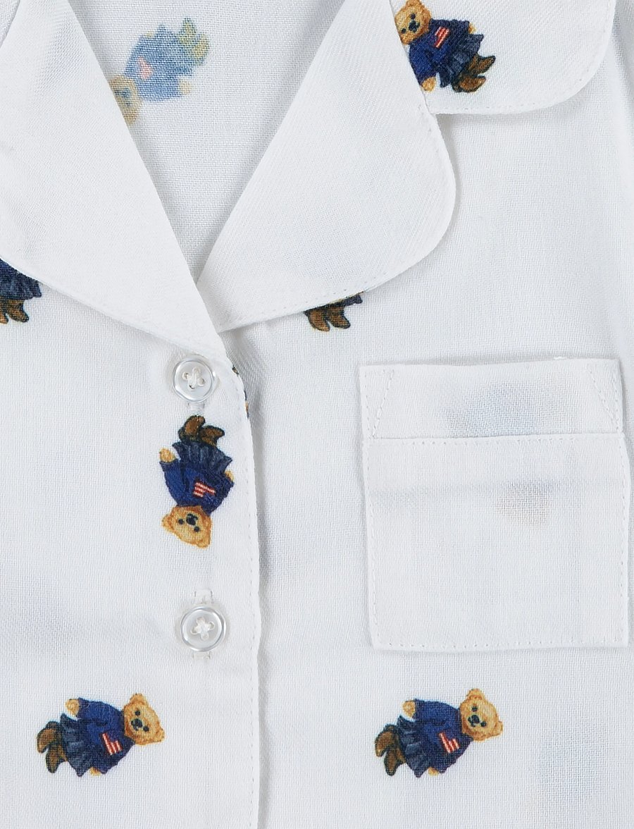 Ralph Lauren Kids - SL-SLEEPWEAR - white/newport navy - 4